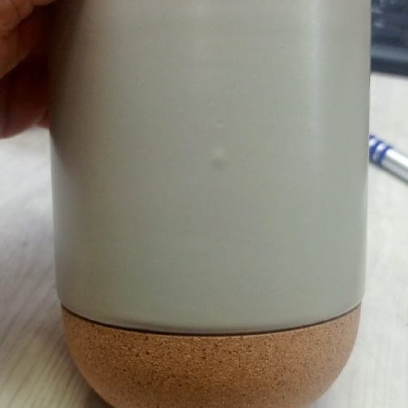 Кружка Denpasar с пробковым дном и крышкой, цветная с двух сторон, бежевый (Р)