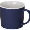 Матовая кружка Nancy 360 мл цветная снаружи, белая внутри, темно-синий