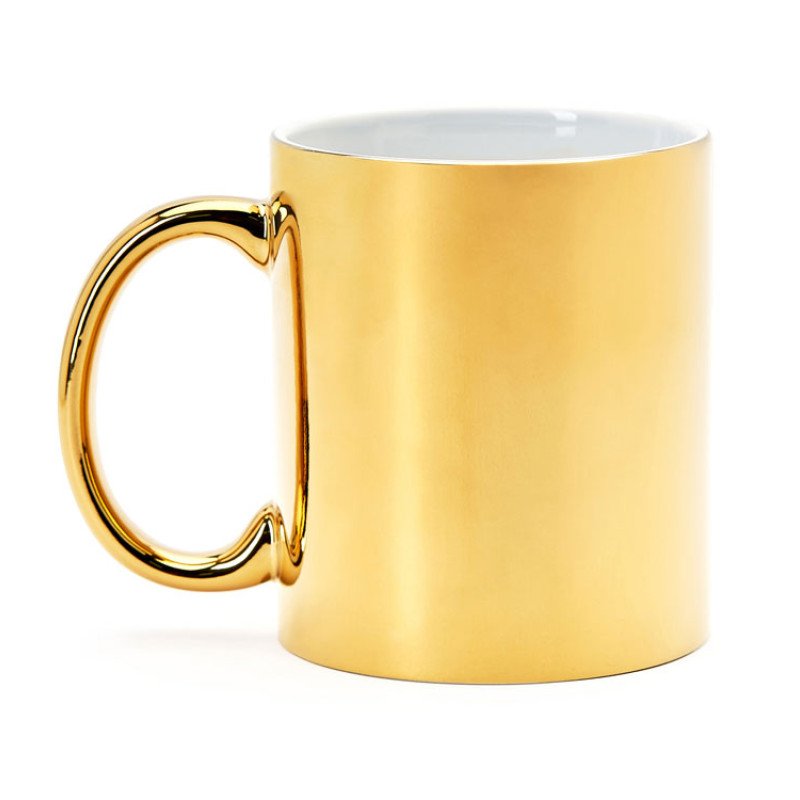 Кружка керамическая ZALA 350 мл, золотистый