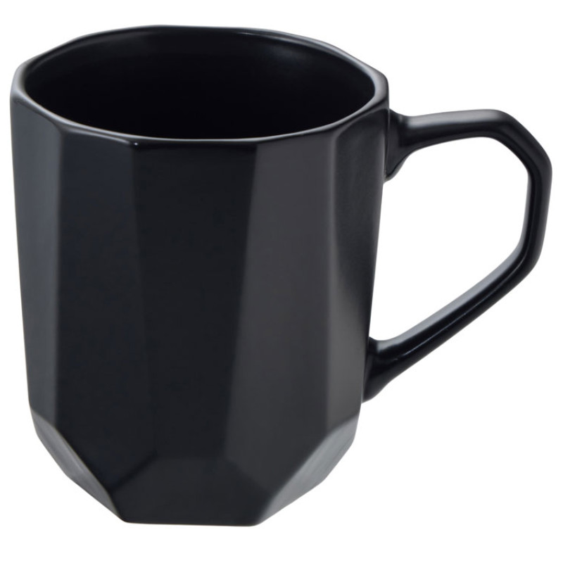 Кружка с гранями Amery, 310мл, черный матовый