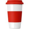 Кружка с силиконовой крышкой и манжетой «Нью-Йорк» 300мл, красный