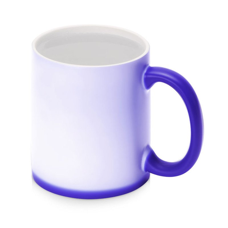 Кружка-хамелеон Magic матовая, синий/белый (P)