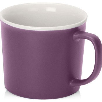 Матовая кружка Nancy 360 мл цветная снаружи, белая внутри, фиолетовый
