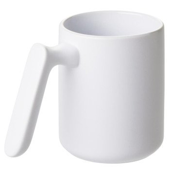 Кружка матовая с прямой ручкой "Axio", 360 мл, белый