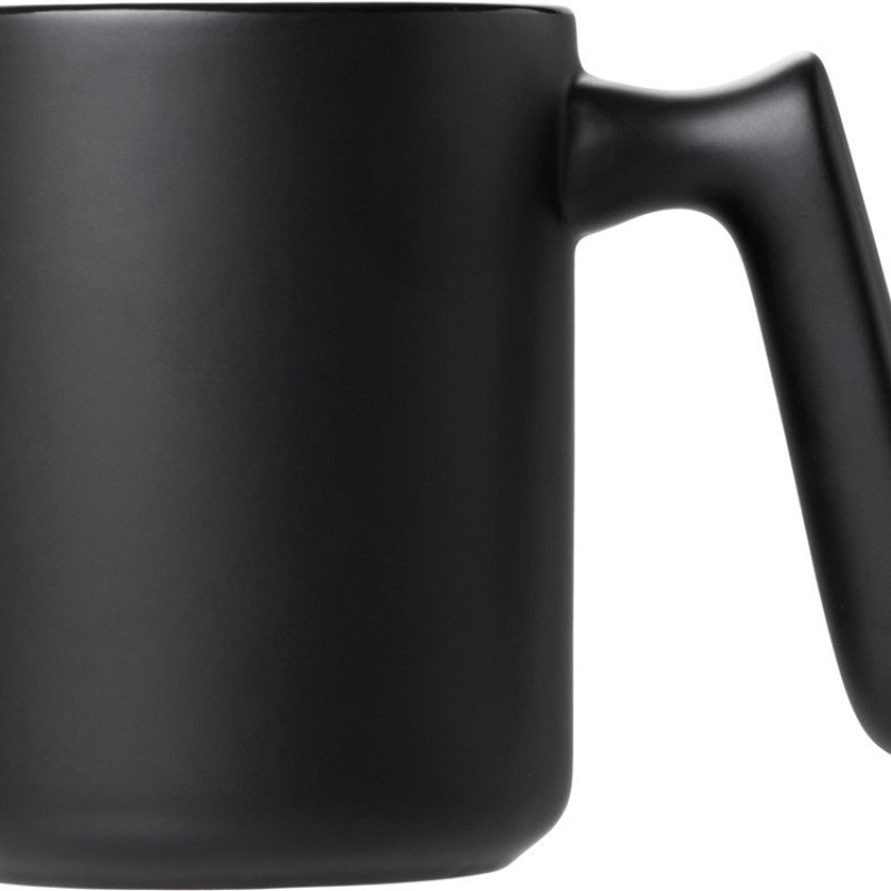 Кружка матовая с прямой ручкой "Axio", 360 мл, черный