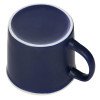 Матовая кружка Nancy 360 мл цветная снаружи, белая внутри, темно-синий