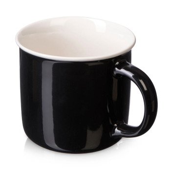 Кружка с каймой "Countryside M", черный 410ml