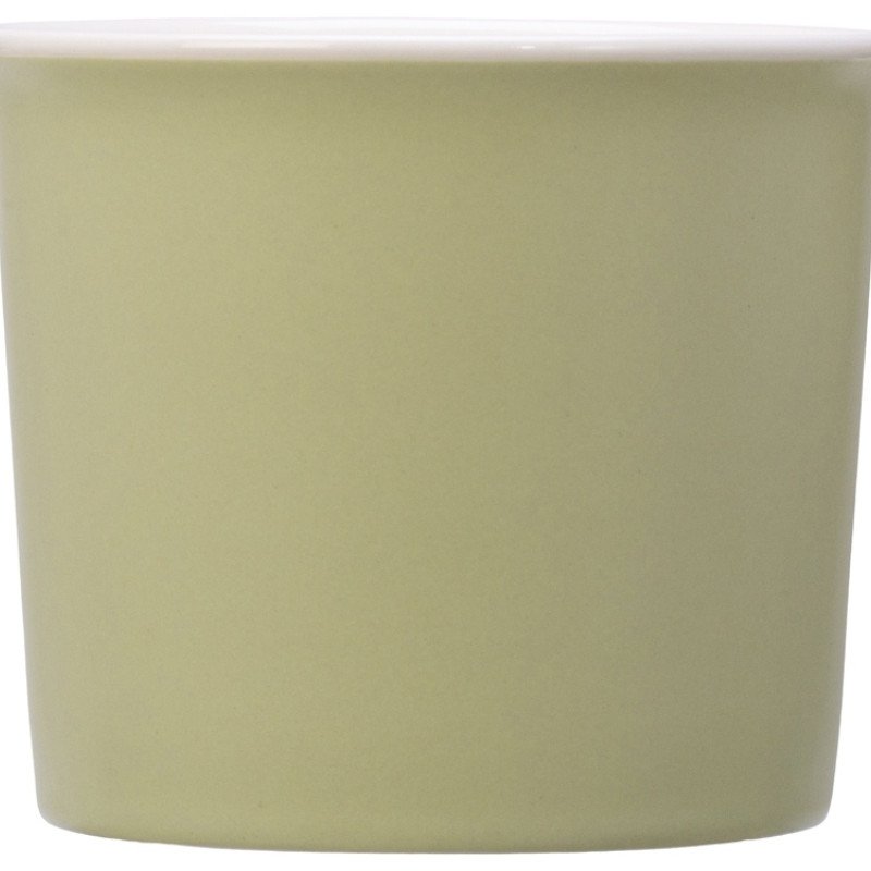 Матовая кружка Nancy 360 мл цветная снаружи, белая внутри, оливковый