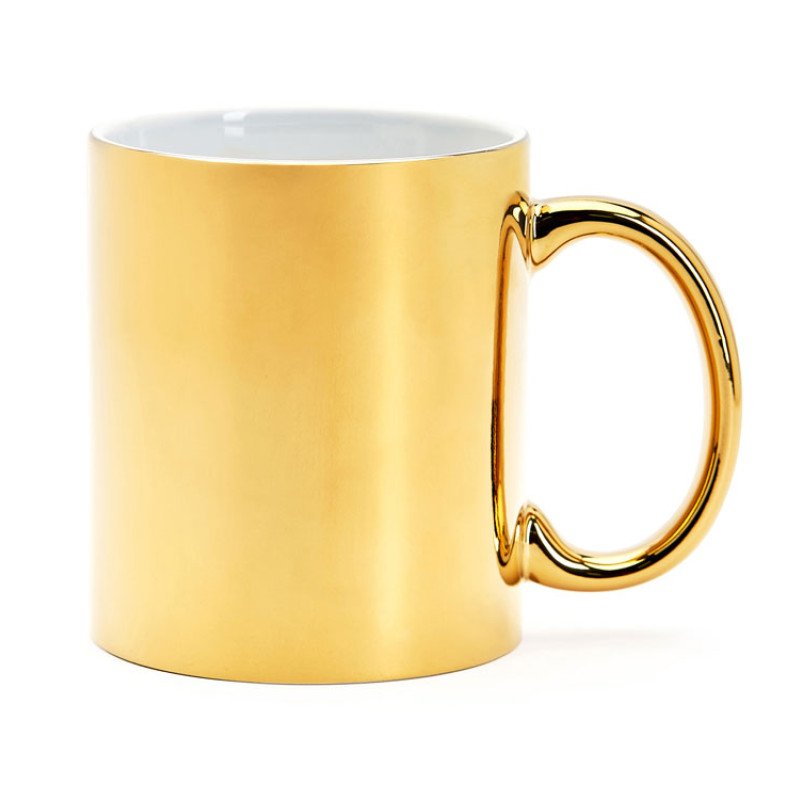 Кружка керамическая ZALA 350 мл, золотистый