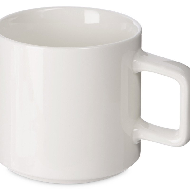 Кружка "Kerry", 410 мл, белый, с квадратной ручкой (Р)
