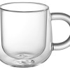 Кружка с двойными стенками с широкой ручкой "Fog", прозрачный