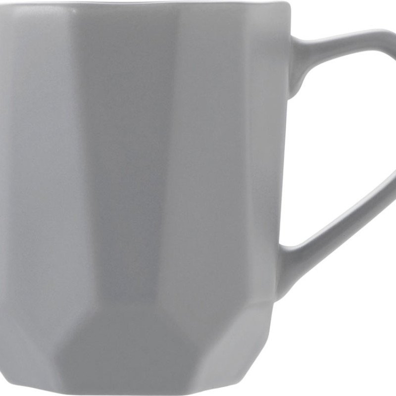 Кружка с гранями Amery, 310мл, серый матовый