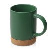 Кружка 450 мл с пробковым дном "Корк & Бон", глубокий зеленый