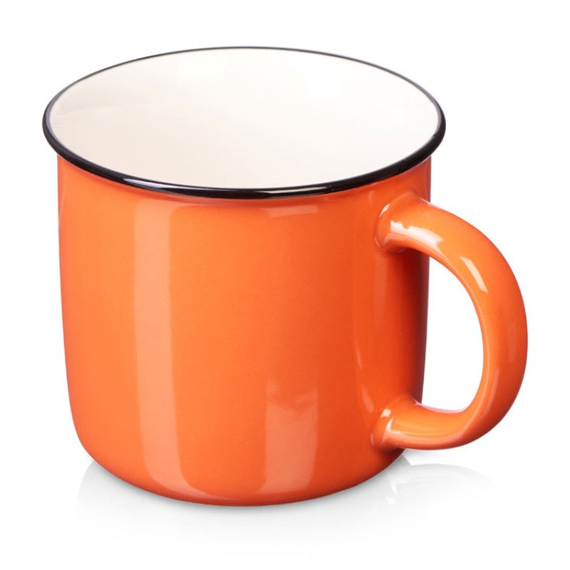 Кружка с каймой "Countryside M", оранжевый 410ml