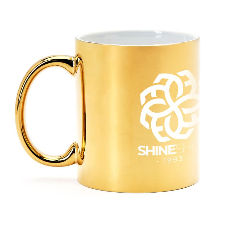 Кружка керамическая ZALA 350 мл, золотистый