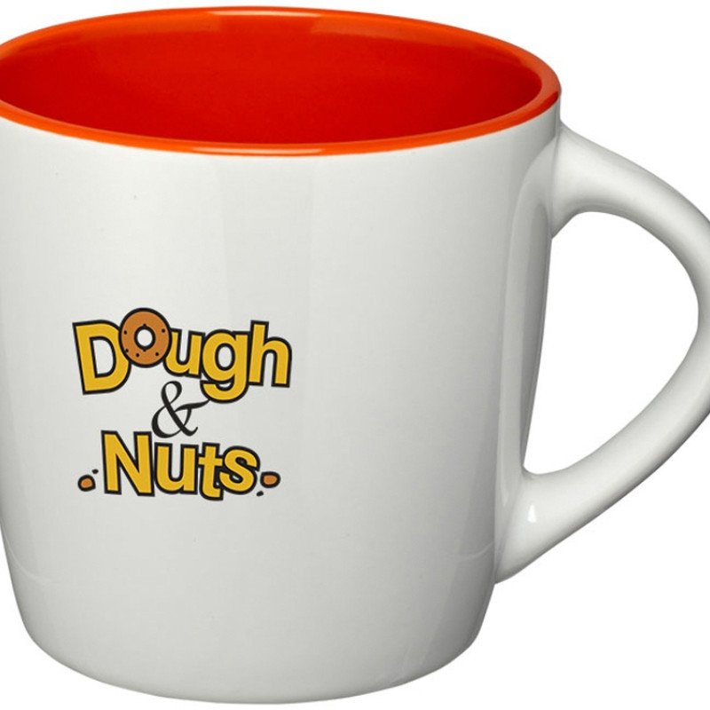 Керамическая чашка Aztec, белый/оранжевый