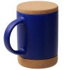 Кружка 450 мл с пробковым дном с крышкой "Корк & Бон", глубокий синий