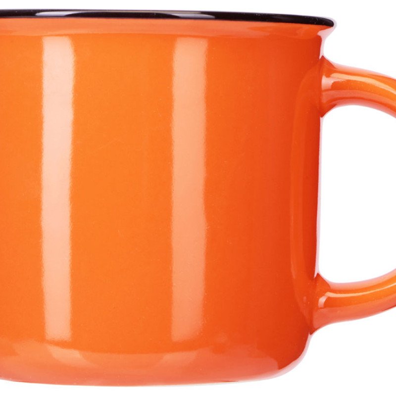 Кружка с каймой "Countryside M", оранжевый 410ml