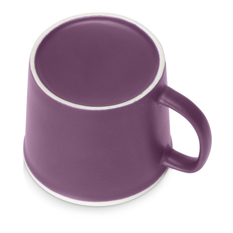 Матовая кружка Nancy 360 мл цветная снаружи, белая внутри, фиолетовый