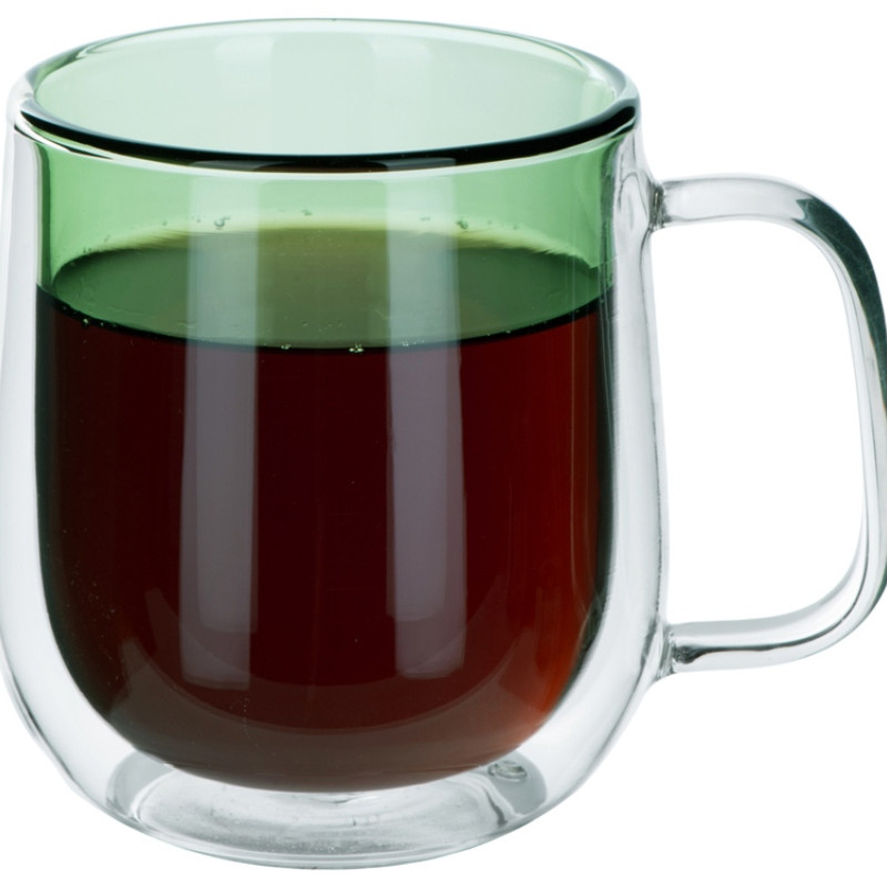 Цветная кружка Ubud с двойными стенками, зеленый