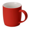 Кружка с покрытием soft-touch "Dalgona", красный