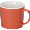 Матовая кружка Nancy 360 мл цветная снаружи, белая внутри, коралловый