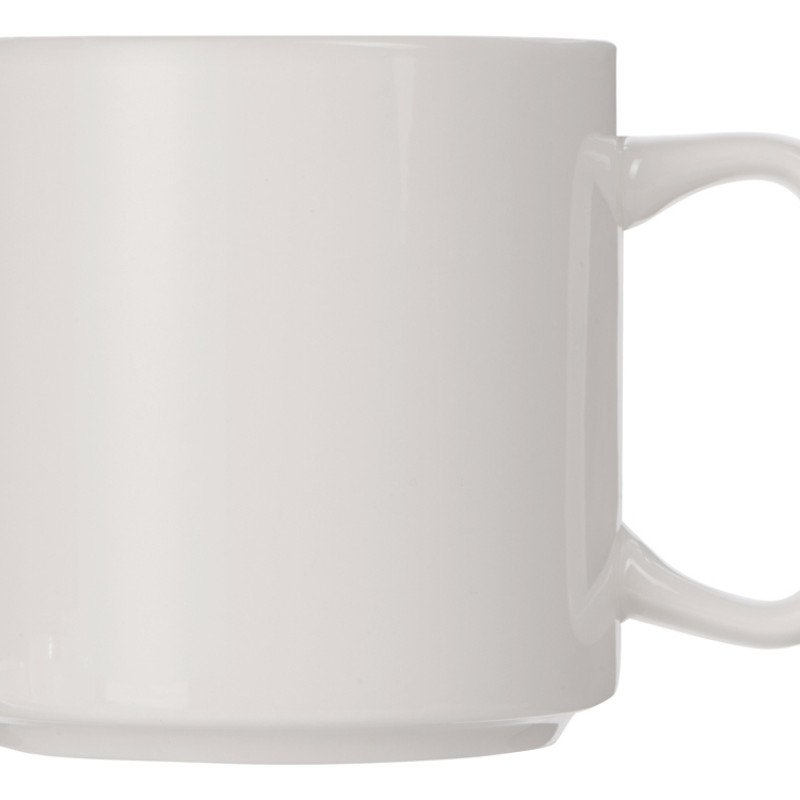 Кружка "Kos", 370 мл, белый, с квадратной ручкой