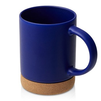 Кружка 450 мл с пробковым дном "Корк & Бон", глубокий синий