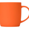 Кружка с покрытием soft-touch "Dalgona", оранжевый