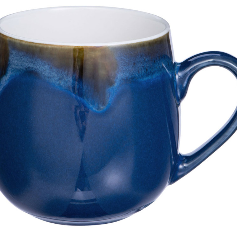 Кружка с вулканическим эффектом по краю Etna, 440 мл, синий (P)