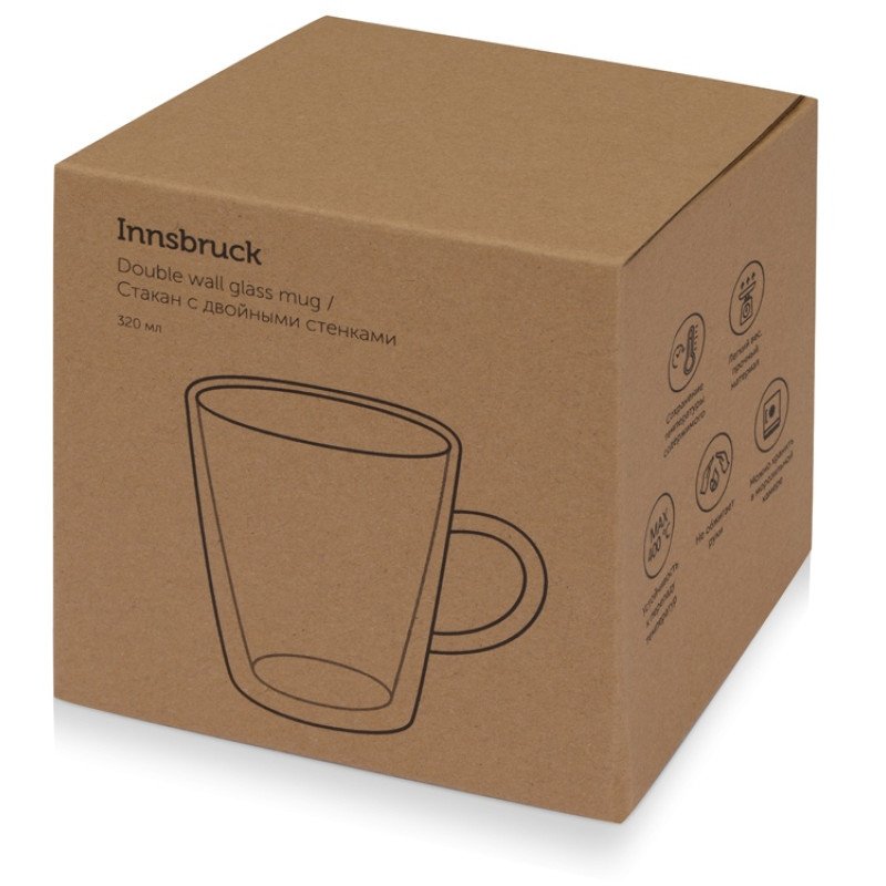 Кружка с двойными стенками «Innsbruck» конусообразный, с ручкой 320 мл