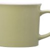 Матовая кружка Nancy 360 мл цветная снаружи, белая внутри, оливковый