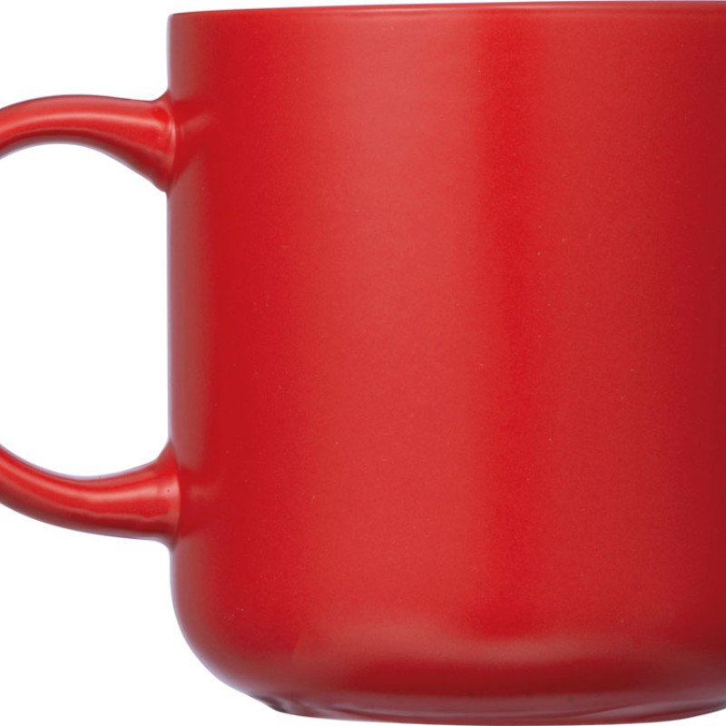 Кружка матовая Rita, 410мл, красный