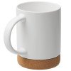 Кружка 450 мл с пробковым дном "Корк & Бон", белый