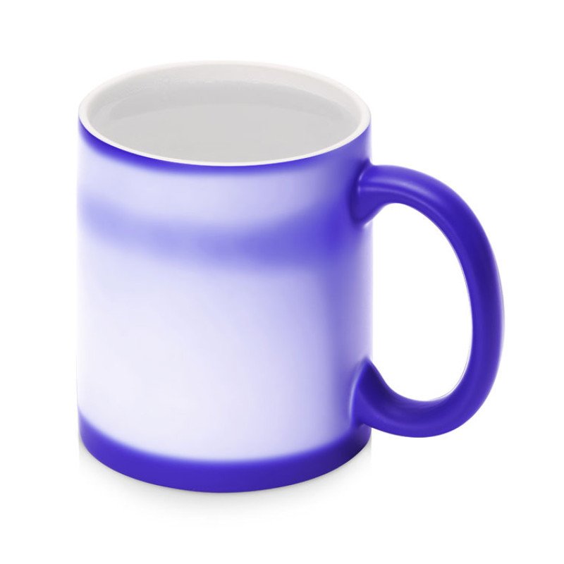 Кружка-хамелеон Magic матовая, синий/белый (P)