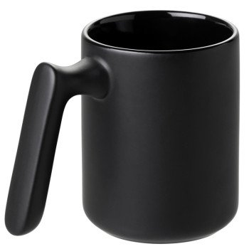 Кружка матовая с прямой ручкой "Axio", 360 мл, черный