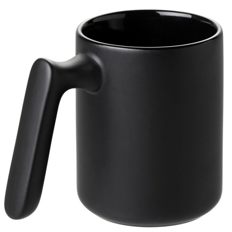 Кружка матовая с прямой ручкой "Axio", 360 мл, черный