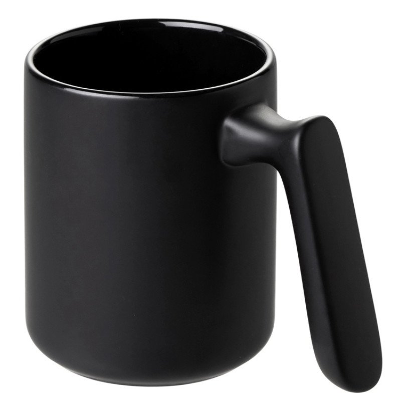 Кружка матовая с прямой ручкой "Axio", 360 мл, черный