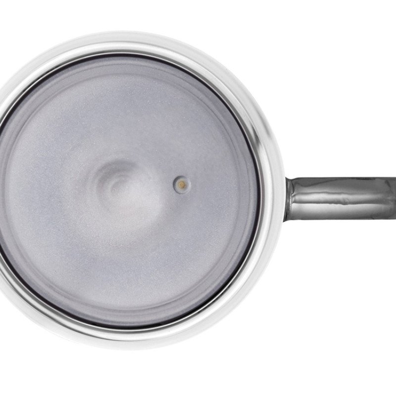 Кружка с двойными стенками с широкой ручкой и градиентным покрытием "Fog", черный