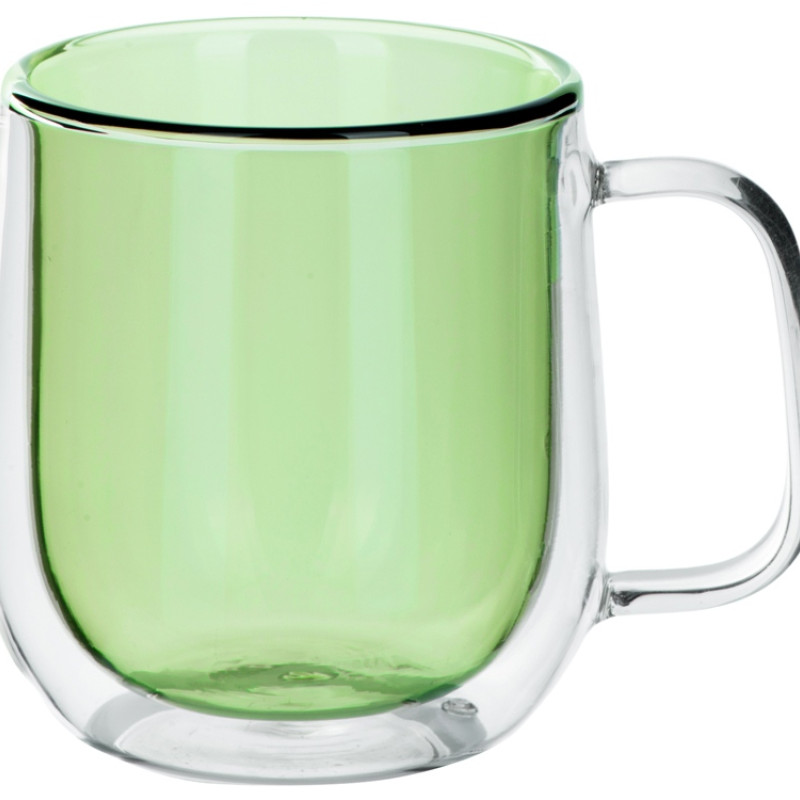 Цветная кружка Ubud с двойными стенками, зеленый