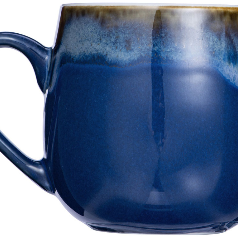 Кружка с вулканическим эффектом по краю Etna, 440 мл, синий (P)