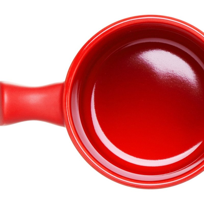 Кружка матовая с прямой ручкой "Axio", 360 мл, красный