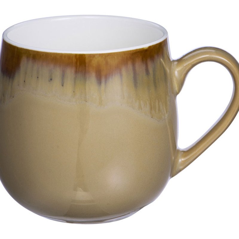 Кружка с вулканическим эффектом по краю Etna, 440 мл, бежевый