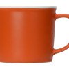 Матовая кружка Nancy 360 мл цветная снаружи, белая внутри, оранжевый