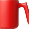 Кружка матовая с прямой ручкой "Axio", 360 мл, красный