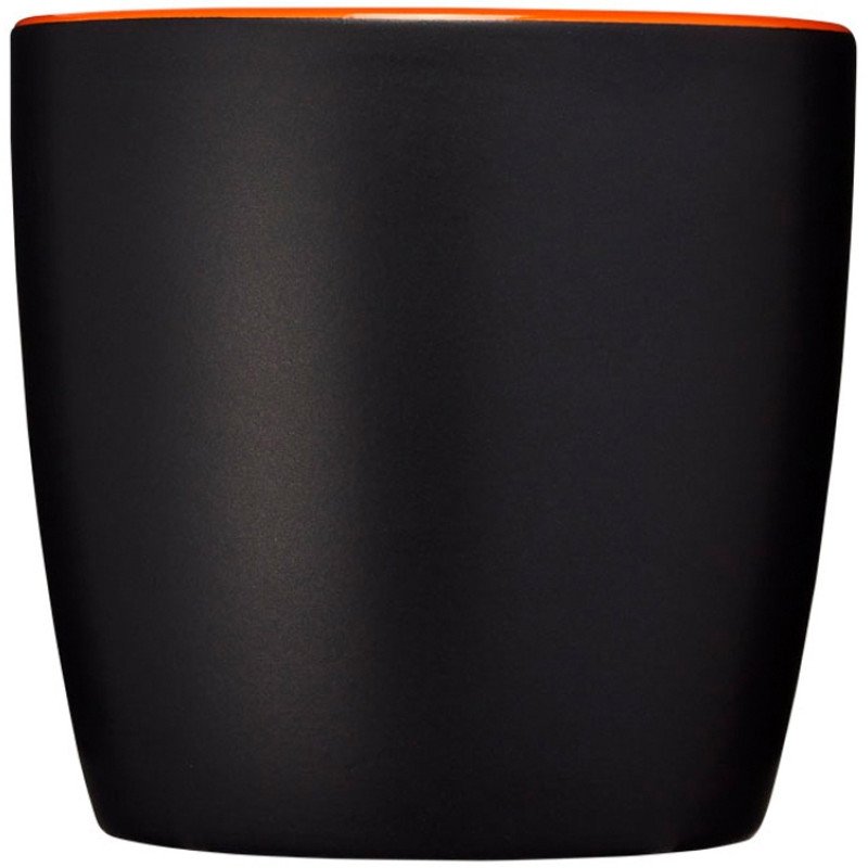 Керамическая чашка Riviera, черный/оранжевый