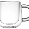 Кружка с двойными стенками с широкой ручкой "Fog", прозрачный