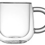 Кружка с двойными стенками с широкой ручкой "Fog", прозрачный