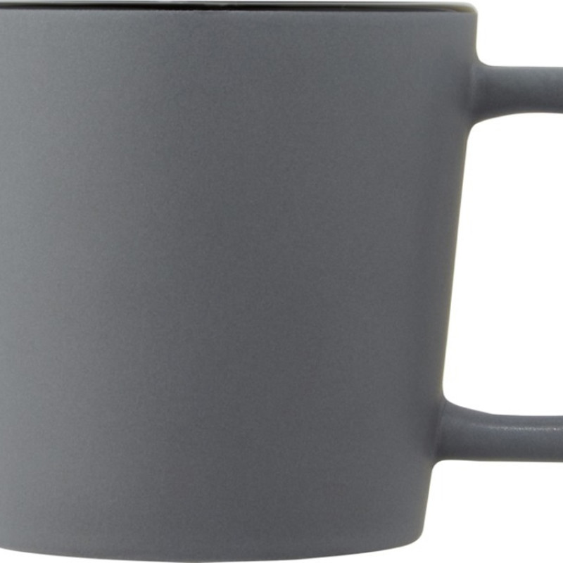 Cali Керамическая кружка объемом 370 мл с матовой отделкой - сплошной черный / Matted Grey