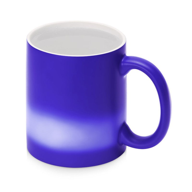 Кружка-хамелеон Magic матовая, синий/белый (P)